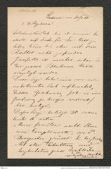 Nachlass Franz Steindachner, Brief von Gregor Bucchich an Franz Steindachner (30.01.1882), Inv.Nr. 62.07, Seite 1